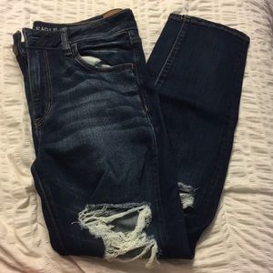 american eagle ripped jegging